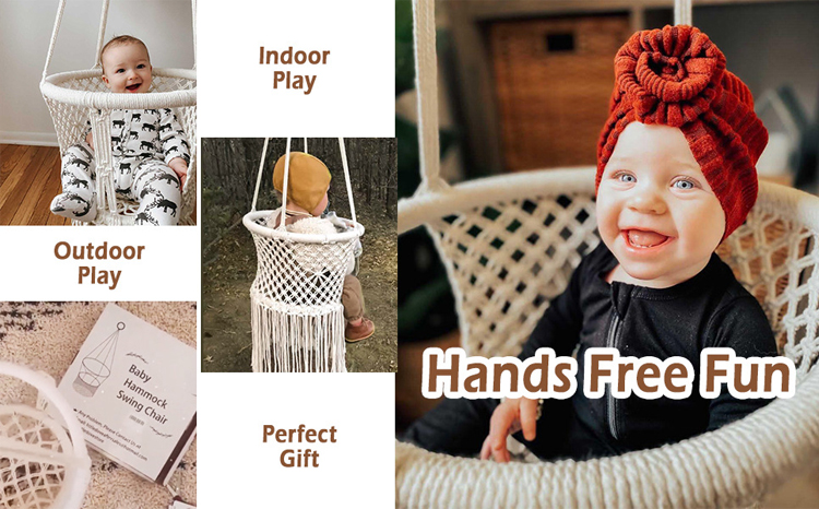 Y Mail Packing Hammock Swing Chair for Kids Children Infants in Outdoor Indoor Garden