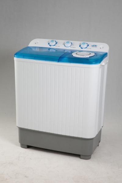 Blue Plastic Cover Full Size Twin Tub Washing Machine With Spin Dryer 214 Pcs