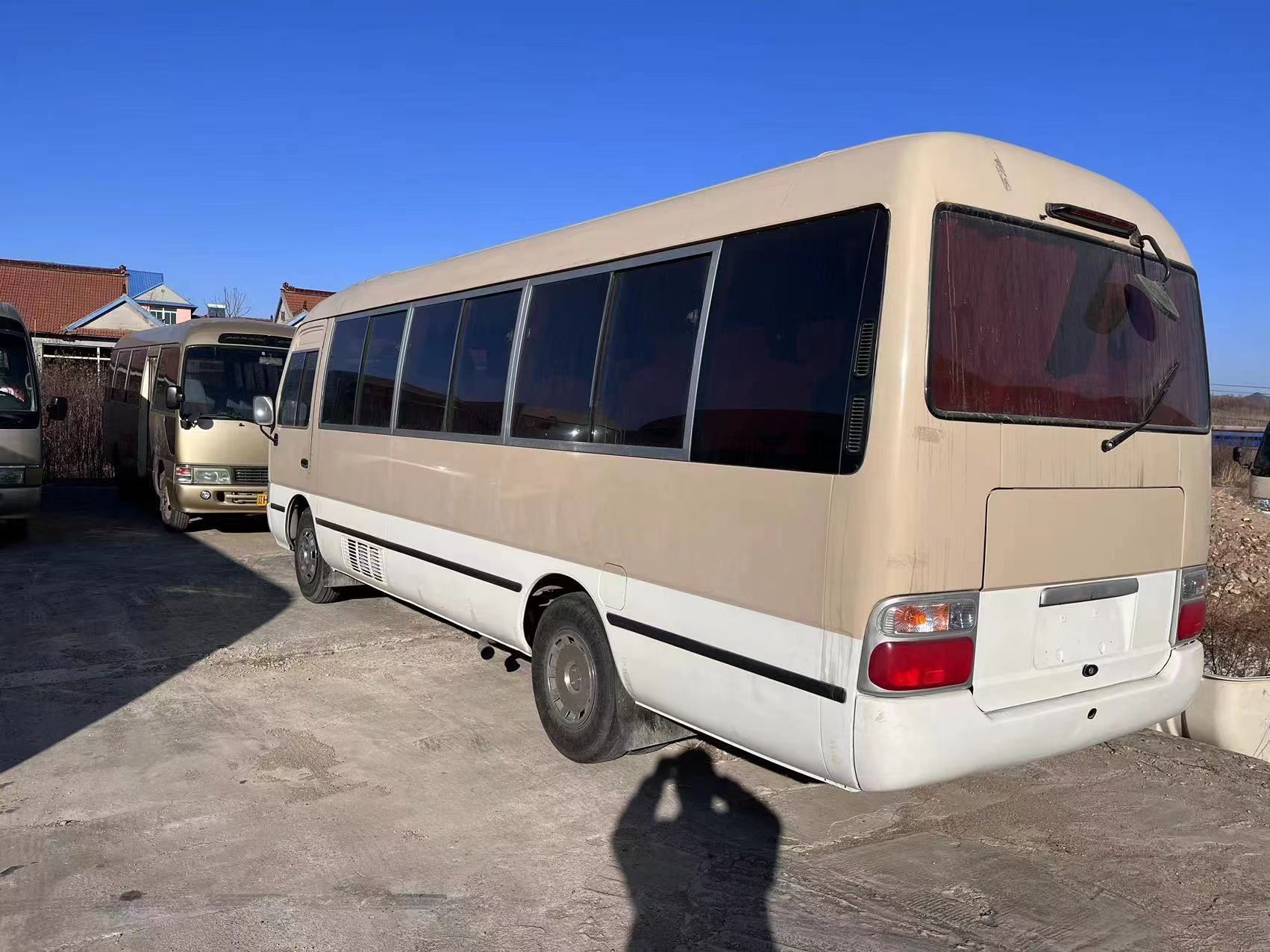 Toyota Coaster Used Japan 30seater Left Hand Drive Manual Transmission Diesel Engine 1hz