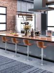 Hotel Restaurant Lift Swivel Bar Stool Light Luxury Home Bar Club Chairs