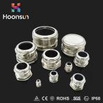 Dustproof Waterproof Cable Gland M10 With Silicone Nikelpplated Brass Cable