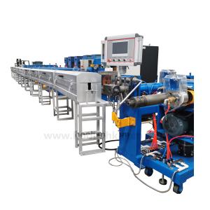 China Two Compound Extrusion Line Silicone Braiding Hose Making Machine Extruder factory