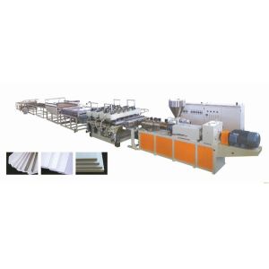 China High Output PVC Manufacturing Machine , Easy Control WPC Foam Board Machine on sale