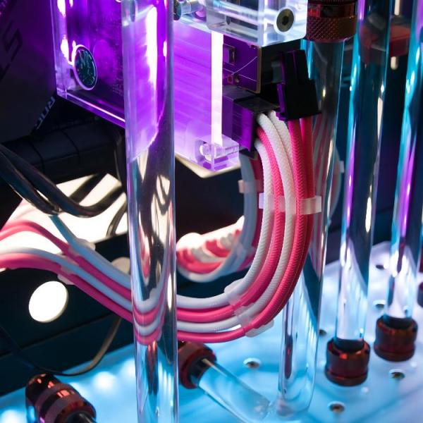 Sell spot 16 AWG Pink Six-piece suit power cable computer power cable electrical wires easier to fixed