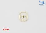 Fashion Design Shoe Strap Buckles Hardware 8mm Size Hand Polished With Plating