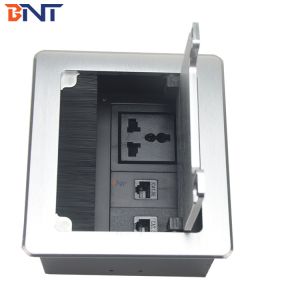 Embedded conference multi-function interface aluminum electric desk socket box
