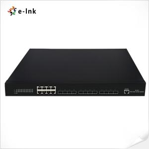 China 12 10G SFP+ Fiber ports + 8 10/100/1000M Copper RJ45 ports Managed Ethernet Fiber Switch factory