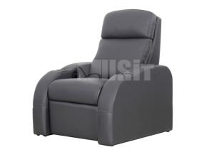 China Premium Leather Electric Recliner Couch Chair Push Headrest Commercial Furniture factory