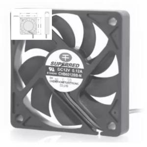 China 12V Car Cooling Fan 60x60x10 With Ball/Sleeve Bearing Signal Output Option factory