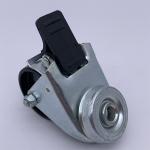 Dual-Wheel Black Nylon Caster Bolt Hole Swivel Brake 2 Inch