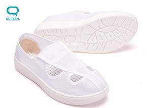 China Anti Static ESD Cleanroom Shoes 106 - 109Ω Resistance To Ground factory