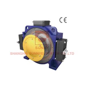 380V Mechanical Gearless Traction Machine Motor Passenger Lift Parts