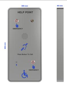 China Public Hands Free Service Emergency Phone Tower for Disable Person factory