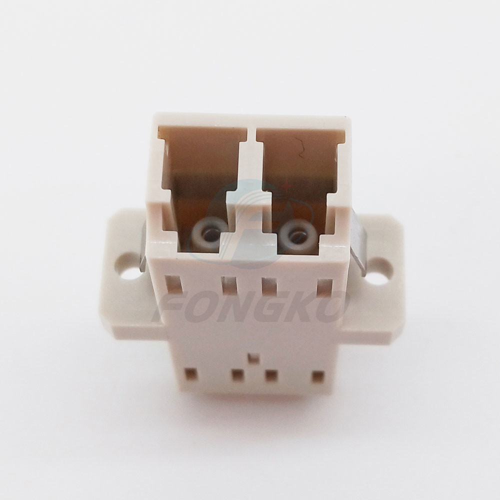 Multimode Duplex LC to LC Coupler Flange Optic Fiber Adapter