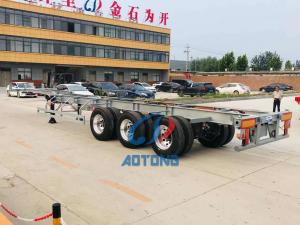 China 20ft / 40ft Skeleton Shipping Container Semi Trailer Skeletal Truck Trailers Container Chassis factory