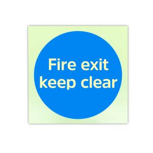 China OEM Photoluminescent Fire Signs Self Luminescent Exit Signs For Fire Door Keep Shut factory