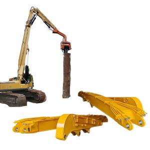 China Excavator Pile Driver Attachment For Cat Hitachi Komatsu excavator pile arm pile boom factory