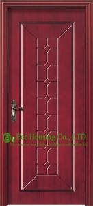 China Craft Residential Timber Veneer Wood Bedroom Single Door, Oak Wood Door Exterior For Sale factory