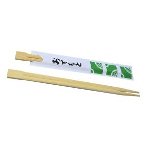 China Japanese Sushi Disposable Bamboo Chopstick Carbonized Color Semi Closed factory