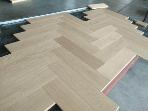 China European Oak Chevron Engineered Parquet Flooring, Premium Grade, Super Matt, Invisible Lacquer factory