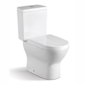 China Dual Flush Two Piece Round Toilet Top Flush Button For Small Bathrooms factory