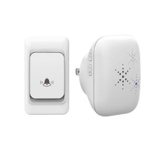 China Battery Powered Wireless Door Bell Waterproof 100g Signal Ip55 Wireless Doorbell factory