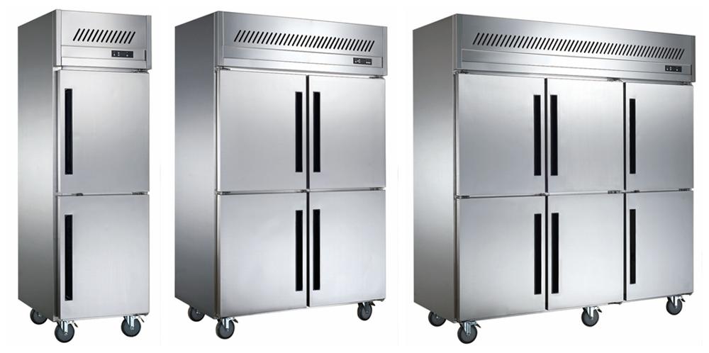 Wholesale Large Capacity Commercial Refrigerator 6 Doors Heavy Duty Independent Freezer Single-Temperature for Supermarket
