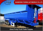Stone Transport 6mm Side Wall 3 Axle Q345B Tipping Trailer