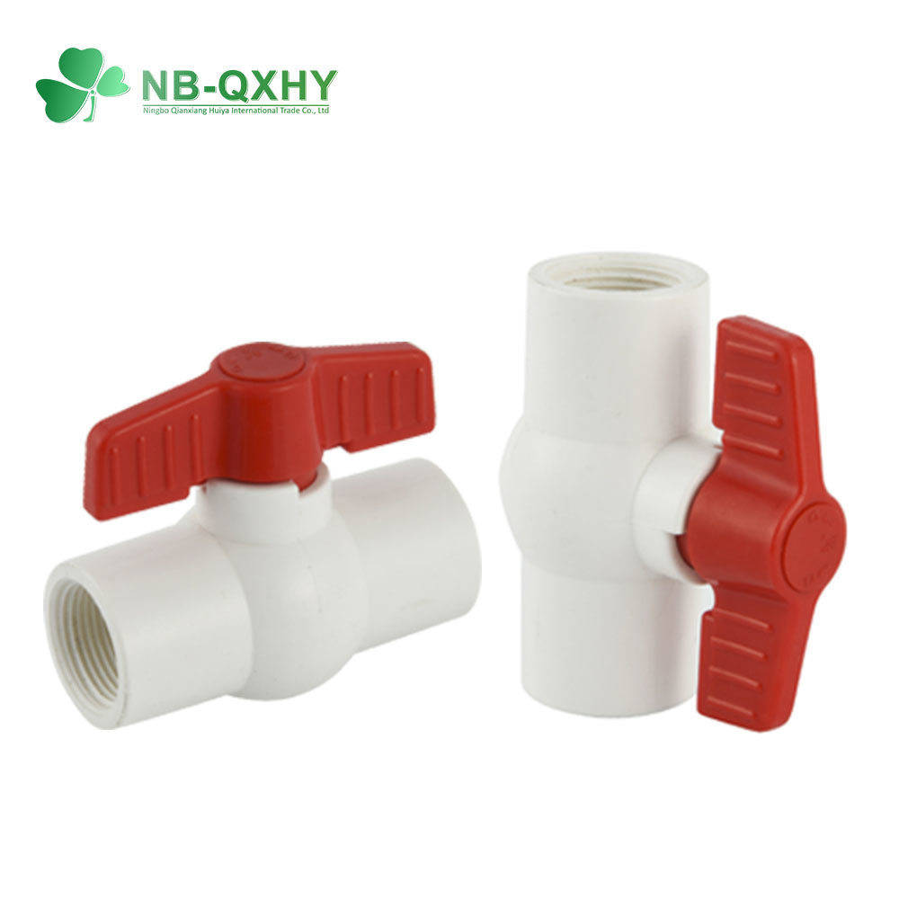 Super Quality PVC One Way Plastic Valve Dn32 Thread Ball Valve