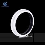 Quartz Glass Dia 25mm Thickness 1mm Fused Silica Plate Round Shaped Step Quartz
