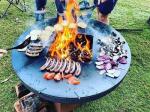 Portable Corten Steel Bbq Grill For Restaurant Indoor Outdoor Camping