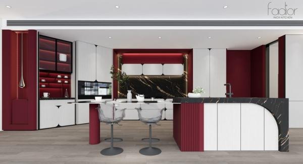 Fadior Modern Stylish Durable And Functional Stainless Steel Kitchen Cabinet