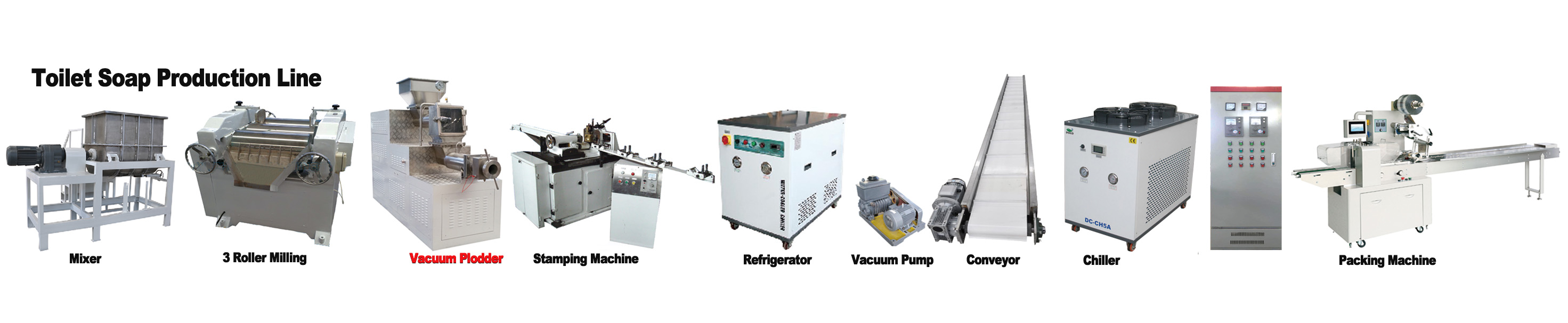 Powerful 3000KG Bar Soap Vacuum Extruding Machine For Smooth Soap Production