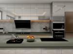 Stainless Steel Wall Hanging Kitchen Cabinets MDF Door Kitchen Wall Cupboards