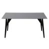 Buy cheap 1500*850mm Ceramic Material Dining Table With Fixed Type Black Special Metal Leg from wholesalers