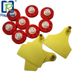 China RFID Two Pieces Livestock Identification Tags TPU Material factory