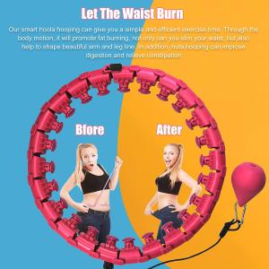 China ODM Detachable Adjustable Weighted Hula Hoop 24 Knots Lose Weight factory