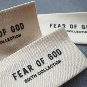 China Natural White Cotton Silk Screen Silicon Patch Factory Woven Labels factory