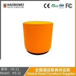 Light Luxury Leather Small Round Stool Home Sofa Stool Leather Dunzi Living Room