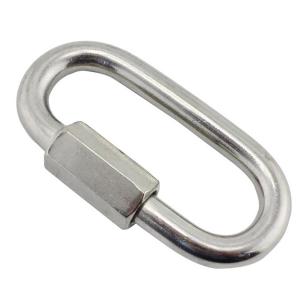 China Flexibility Stainless Steel Oval Carabiner / Ss Quick Link Corrosion Resistance factory