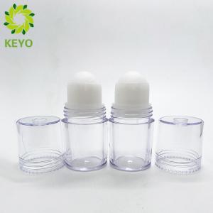 China Essential Oil 30ml Plastic Empty Cosmetic Bottles With Roll On Cap And Ball factory