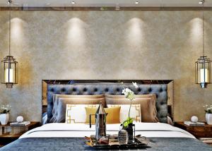 China Contemporary Leather Soundproof Wall Covering / Home Decoration Wallpaper factory