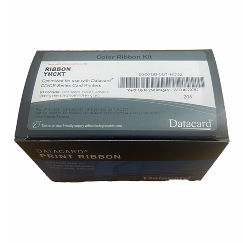 Datacard CP/CD Series Printer Ribbon YMCKT 500 Image for CD800 Card Printer