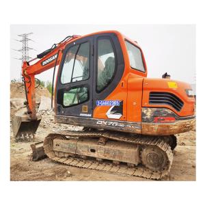China Active 7 Ton Used Doosan DX75 Excavator Mini with Original Hydraulic Pump in Shanghai factory