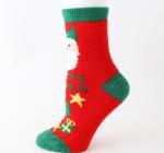 Fashion Santa Claus Elk Pattern Cozy Fuzzy Warm Cotton Christmas Socks Gift Box