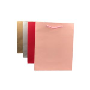 China Red Foldable Beautiful Handmade Paper Bags Rope Handles Digital Printing on sale