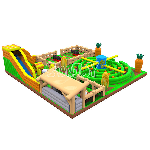 14.3*14.3*4m Inflatable Play Park Jumping Bounce Castle