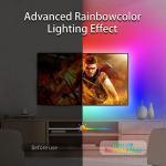 Intelligent Remote Tv Music LED Strip Lights Set Cuttable Multi Mode 2.4G