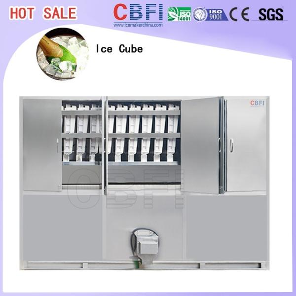 China Commercial Ice Maker / Ice Cube Making Machine With PLC Central Program Control factory