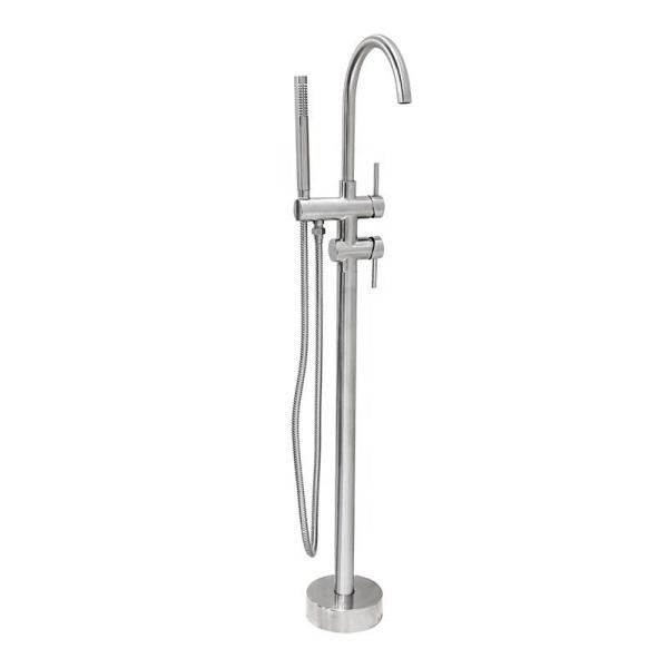 Oxidation Resistance Bathroom Shower Faucets Brushed Stainless Steel Bath